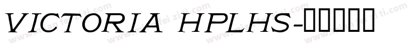 Victoria HPLHS字体转换